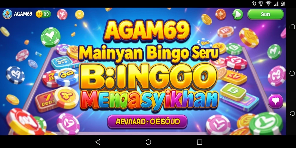 Tampilan gameplay AGAM69 yang menarik dengan suasana Bingo.