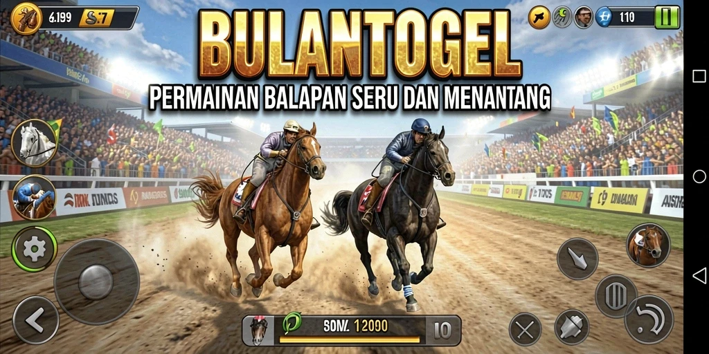 Tampilan menarik dari gameplay BALAPAN seru di BULANTOGEL.