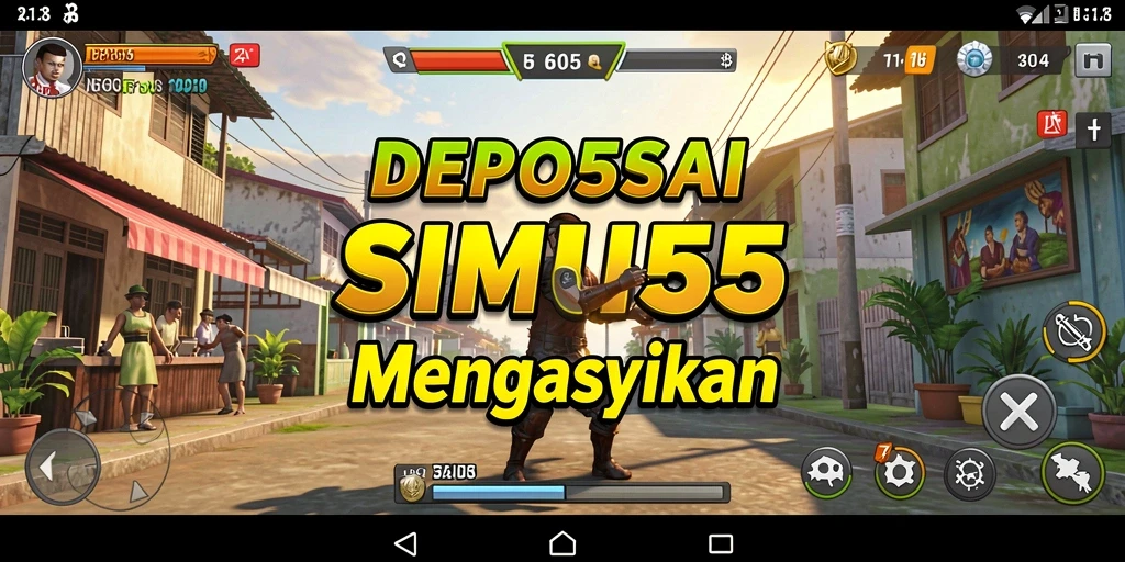 Tampilan gameplay menarik dari DEPO555 yang memungkinkan eksplorasi tanpa batas.