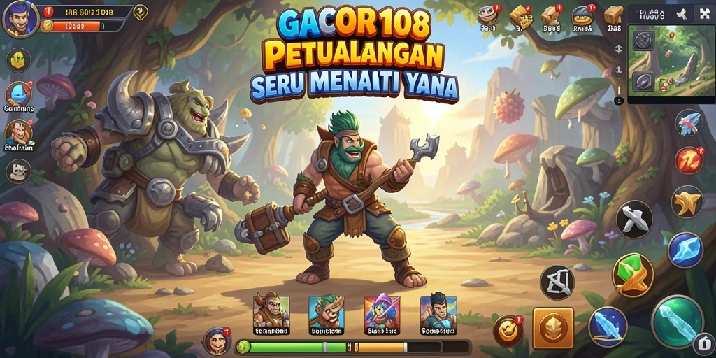 Gameplay seru di dunia petualangan yang menegangkan.