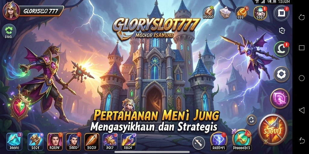 Gameplay menara pertahanan yang intens dan menantang di GLORYSLOT777.