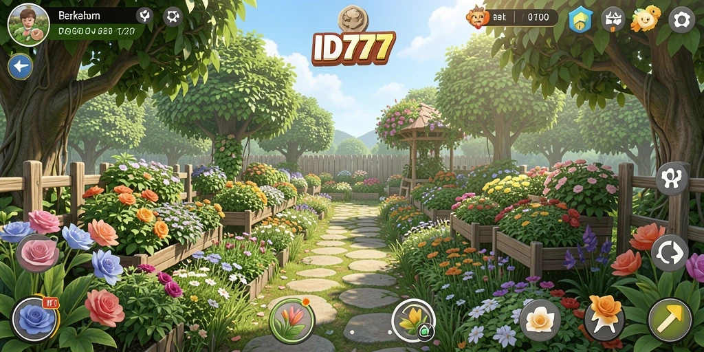 Tampilan gameplay ID777 yang penuh warna dan menarik.