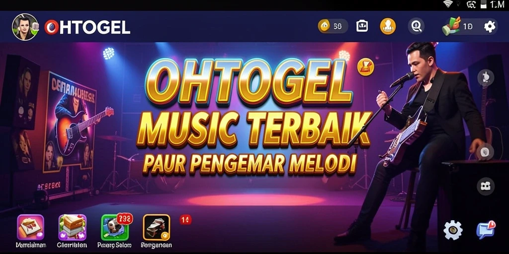 Screenshot OHTOGEL menampilkan gameplay musik yang menarik.