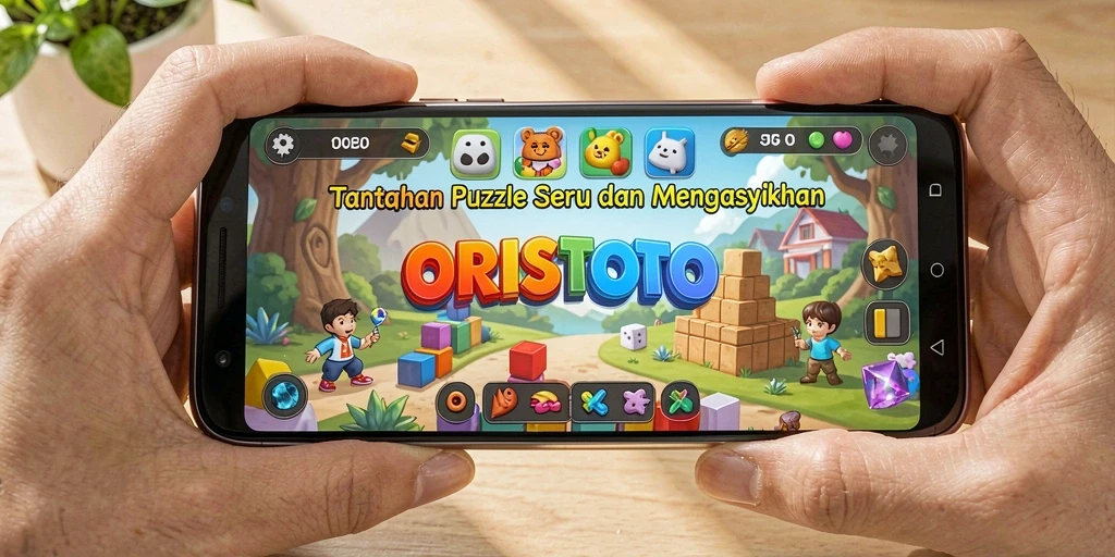 Tampilan gameplay ORISTOTO yang menantang dalam genre Puzzle.