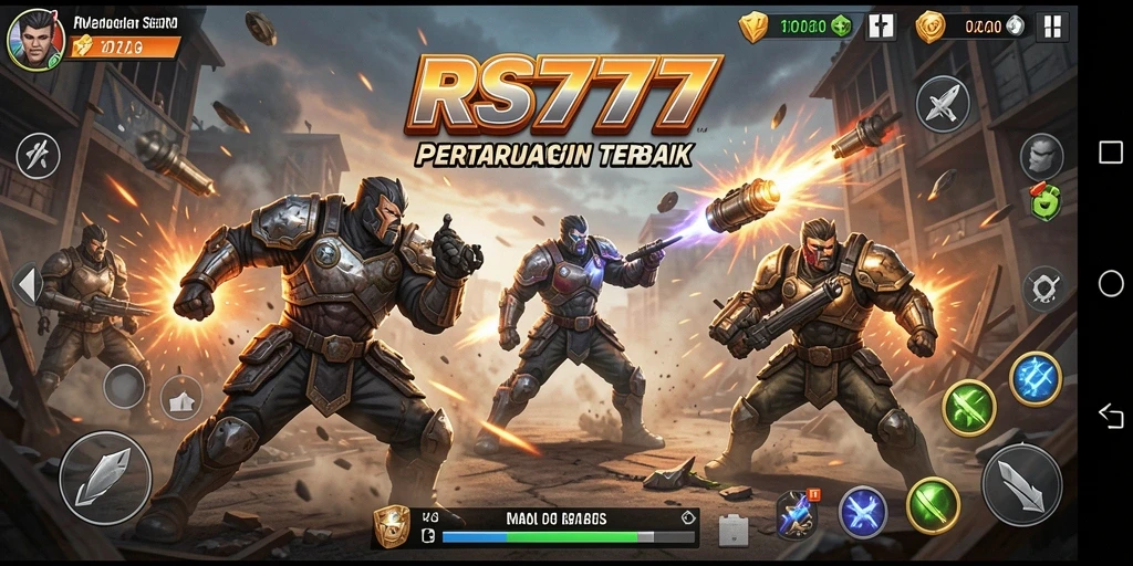 Screenshot utama RS777 menunjukkan aksi pertarungan yang mendebarkan.
