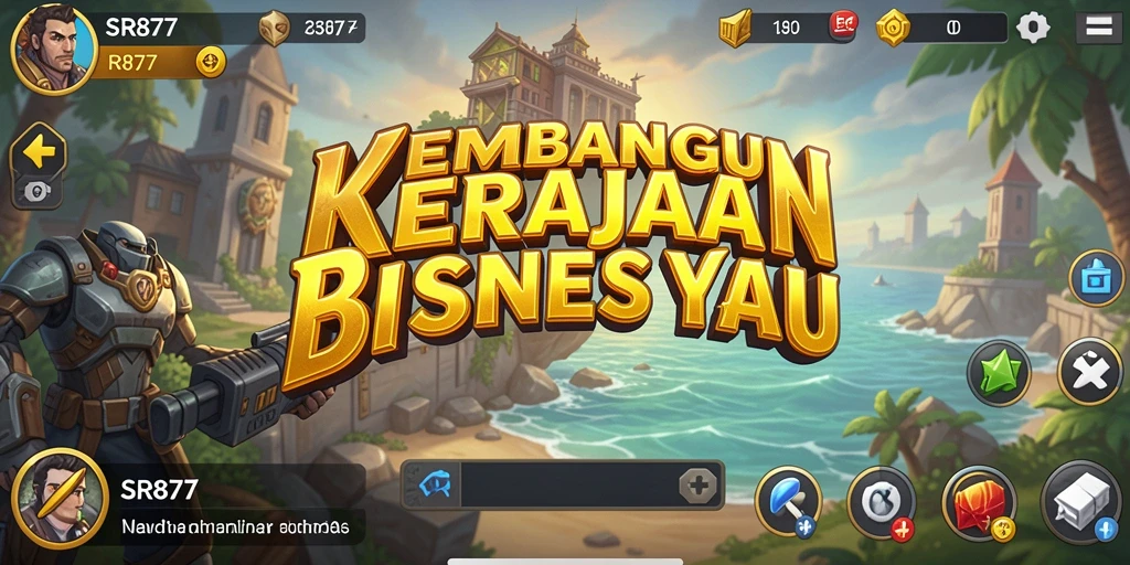 Tampilan gameplay SR877 yang menarik dengan elemen bisnis yang kuat.